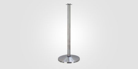 Stanchion post silver